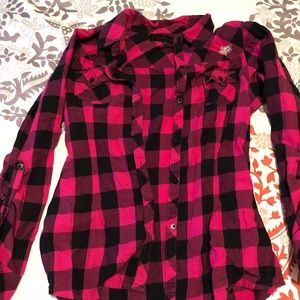 Flannel fox racing shirt